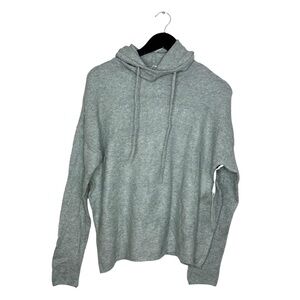NWT STYLUS Heather Gray Knit Hoodie Pullover Size Small Cozy Lightweight Casual